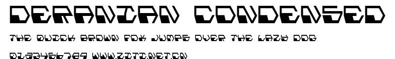 Deranian Condensed.ttf字體轉換器圖片