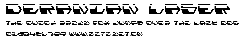Deranian Laser.ttf字體轉換器圖片