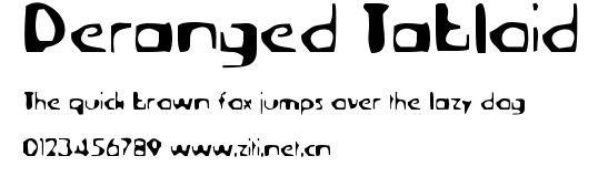 Deranged Tabloid.ttf字體轉換器圖片
