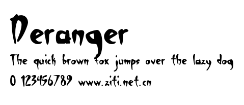 Deranger.ttf字體轉換器圖片