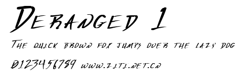 Deranged 1.ttf字體轉換器圖片