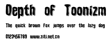 Depth of Toonizm.ttf字體轉換器圖片