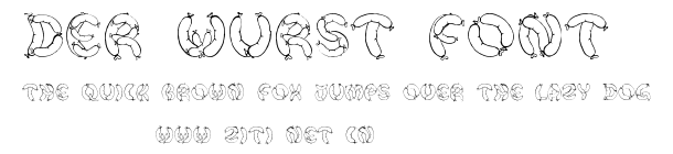 Der Wurst Font.ttf字體轉換器圖片