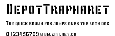DepotTrapharet.otf字體轉換器圖片