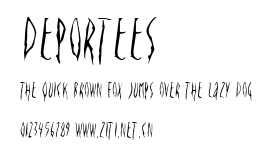Deportees.ttf字體轉換器圖片