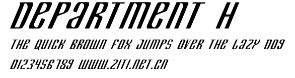 Department H.ttf字體轉換器圖片