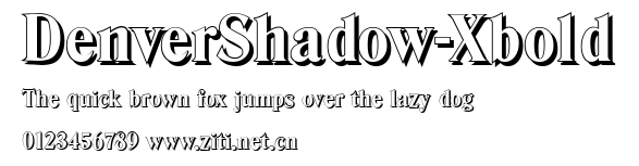 DenverShadow-Xbold.ttf字體轉換器圖片