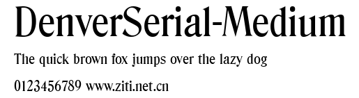 DenverSerial-Medium.ttf字體轉換器圖片