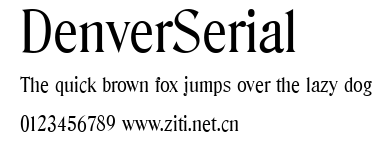 DenverSerial.ttf字體轉換器圖片