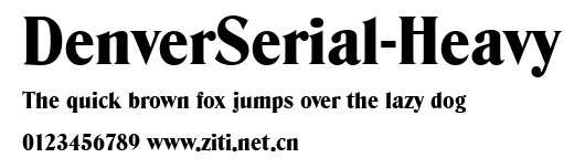 DenverSerial-Heavy.ttf字體轉換器圖片