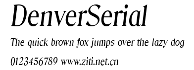 DenverSerial.ttf字體轉換器圖片