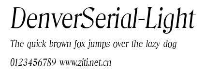 DenverSerial-Light.ttf字體轉換器圖片