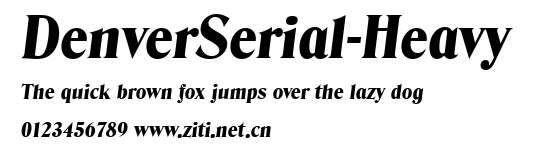 DenverSerial-Heavy.ttf字體轉換器圖片