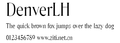 DenverLH.ttf字體轉換器圖片