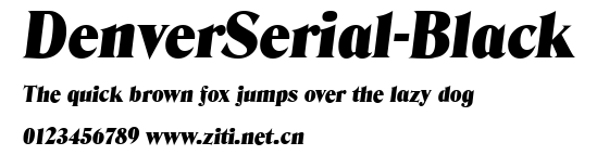 DenverSerial-Black.ttf字體轉換器圖片