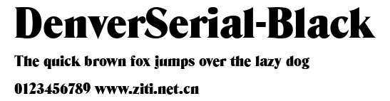 DenverSerial-Black.ttf字體轉換器圖片
