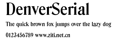 DenverSerial.ttf字體轉換器圖片