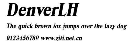 DenverLH.ttf字體轉換器圖片