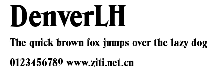 DenverLH.ttf字體轉換器圖片