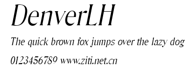 DenverLH.ttf字體轉換器圖片