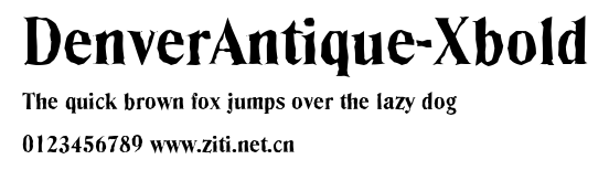 DenverAntique-Xbold.ttf字體轉換器圖片