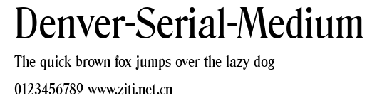 Denver-Serial-Medium.ttf字體轉換器圖片