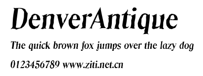 DenverAntique.ttf字體轉換器圖片