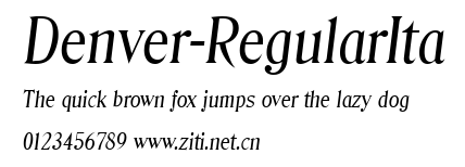Denver-RegularIta.ttf字體轉換器圖片
