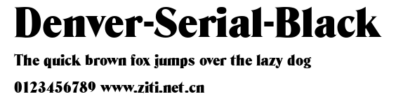 Denver-Serial-Black.ttf字體轉換器圖片
