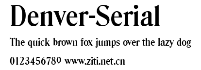 Denver-Serial.ttf字體轉換器圖片
