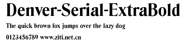Denver-Serial-ExtraBold.ttf字體轉換器圖片