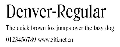 Denver-Regular.otf字體轉換器圖片