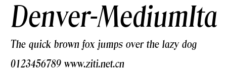 Denver-MediumIta.otf字體轉換器圖片