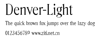 Denver-Light.ttf字體轉換器圖片