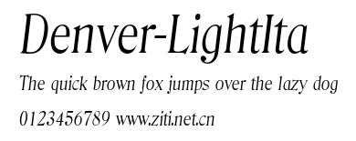 Denver-LightIta.otf字體轉換器圖片