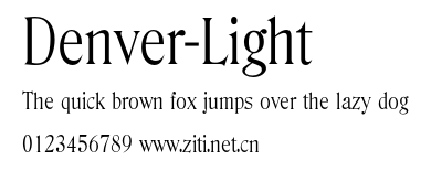 Denver-Light.otf字體轉換器圖片