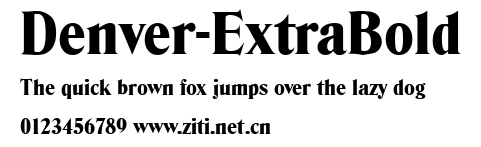 Denver-ExtraBold.ttf字體轉換器圖片
