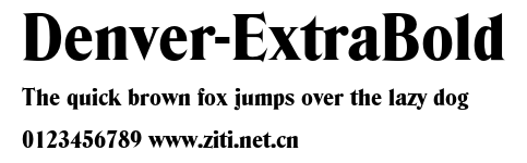 Denver-ExtraBold.otf字體轉換器圖片