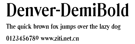Denver-DemiBold.ttf字體轉換器圖片