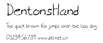 DentonsHand.ttf字體轉換器圖片