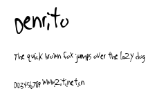 Denrito.ttf字體轉換器圖片