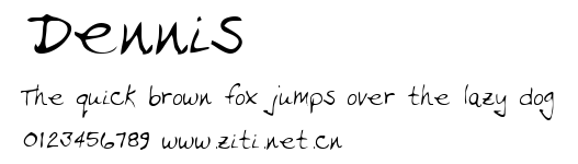 Dennis.ttf字體轉換器圖片
