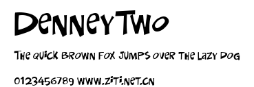 DenneyTwo.ttf字體轉換器圖片
