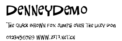 DenneyDemo.ttf字體轉換器圖片