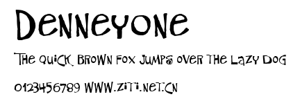 DenneyOne.ttf字體轉換器圖片