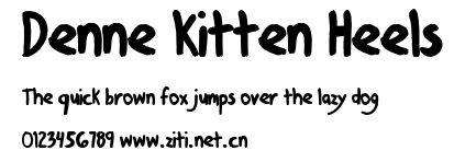 Denne Kitten Heels.ttf字體轉換器圖片
