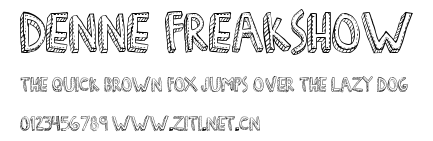 Denne Freakshow.ttf字體轉換器圖片
