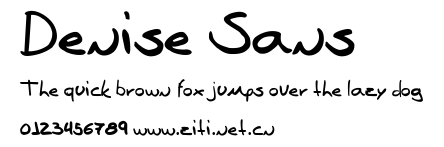 Denise Sans.ttf字體轉換器圖片