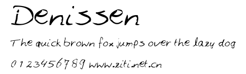 Denissen.ttf字體轉換器圖片