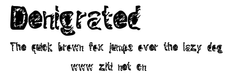 Denigrated.ttf字體轉換器圖片